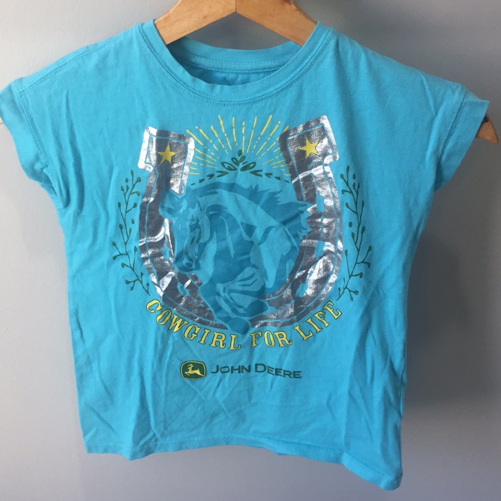 John Deere Cowgirl For Life Tee Shirt